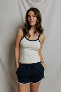 bright ivory navy