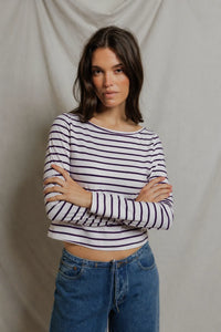 violet white stripe